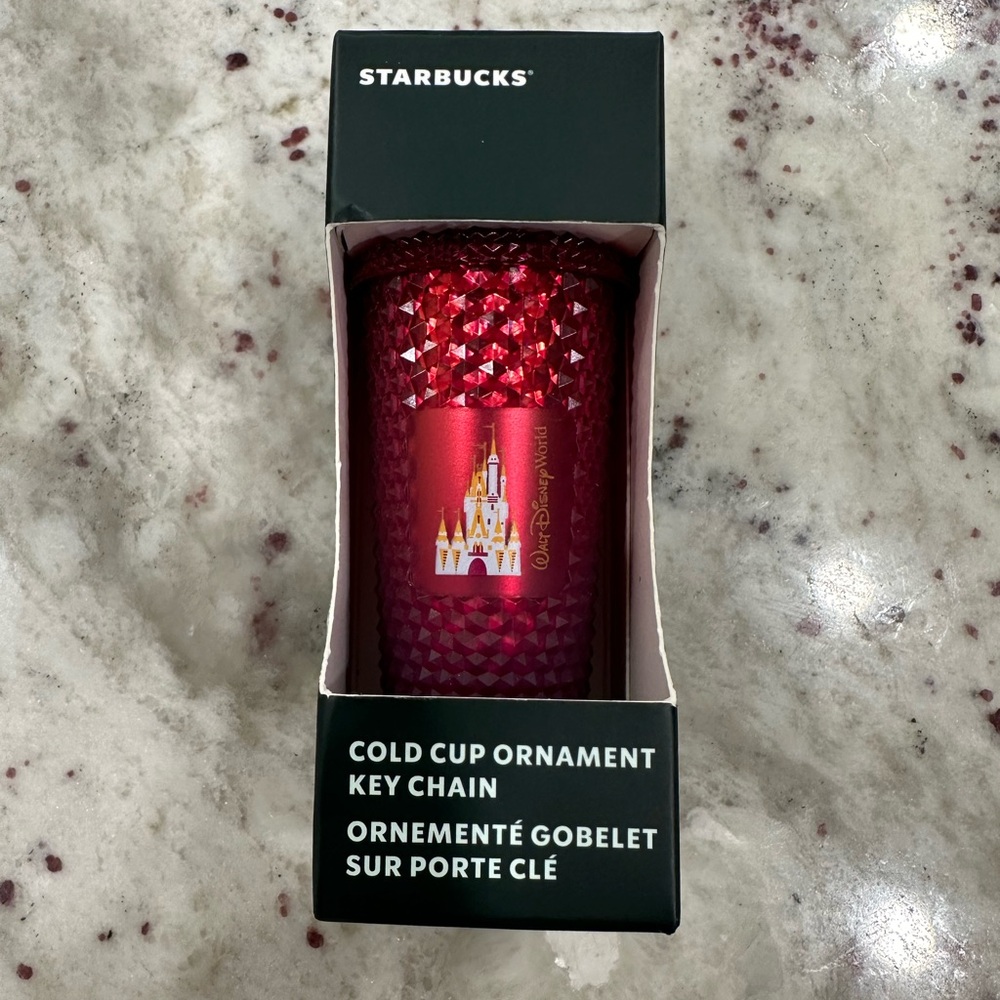 Starbucks Red Cold Cup Ornament Key Chain
